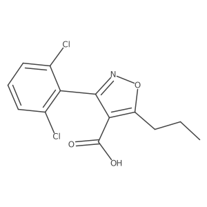 3-(2,6-Dichlorophenyl)-5-propyl-1,2-oxazole-4-carboxylic acid Structure