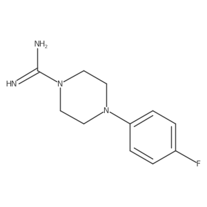4-(4-Fluorophenyl)piperazine-1-carboximidamide结构式
