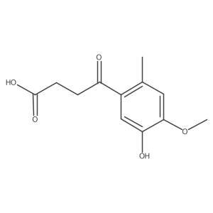 5-Hydroxy-4-methoxy-2-methyl-I(3)-oxobenzenebutanoic acid Structure