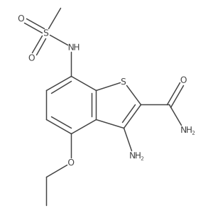 Benzo[b]thiophene-2-carboxamide,3-amino-4-ethoxy-7-[(methylsulfonyl)amino]-结构式