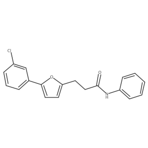 3-(5-(3-Chlorophenyl)-2-furyl)-N-phenylpropanamide Structure