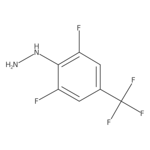 (2,6-Difluoro-4-trifluoromethyl-phenyl)-hydrazine Structure