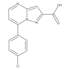7-(4-Chlorophenyl)pyrazolo[1,5-A]pyrimidine-2-carboxylic acid Structure
