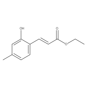 Ethyl (2E)-3-(2-hydroxy-4-methylphenyl)prop-2-enoate结构式