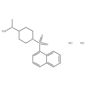 5-[[4-(1-Methylhydrazinyl)-1-piperidinyl]sulfonyl]isoquinoline dihydrochloride结构式