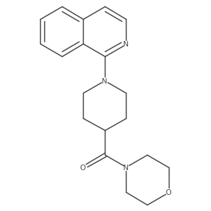 1-[4-(Morpholine-4-carbonyl)piperidin-1-yl]isoquinoline Structure