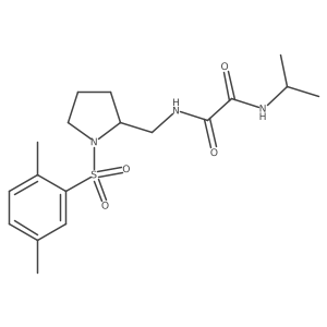 N1-((1-((2,5-dimethylphenyl)sulfonyl)pyrrolidin-2-yl)methyl)-N2-isopropyloxalamide结构式