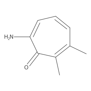 7-Amino-2,3-dimethyl-2,4,6-cycloheptatrien-1-one结构式