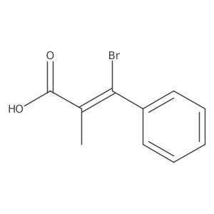 3-Bromo-2-methyl-3-phenylacrylic acid结构式