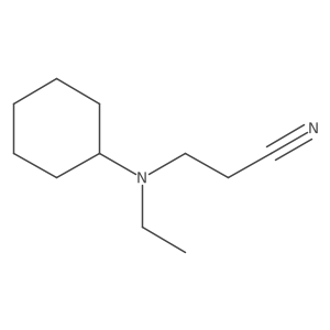 3-[Cyclohexyl(ethyl)amino]propanenitrile结构式