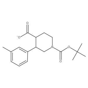 1-(Tert-butoxycarbonyl)-3-(m-tolyl)piperidine-4-carboxylate Structure
