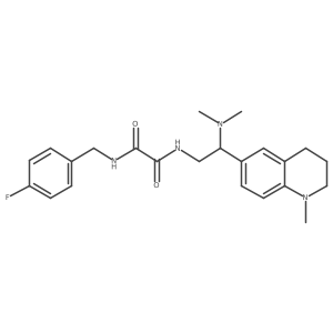 N1-(2-(dimethylamino)-2-(1-methyl-1,2,3,4-tetrahydroquinolin-6-yl)ethyl)-N2-(4-fluorobenzyl)oxalamide Structure