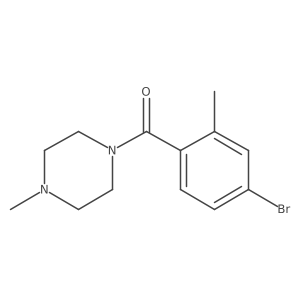 1-(4-Bromo-2-methylbenzoyl)-4-methylpiperazine Structure