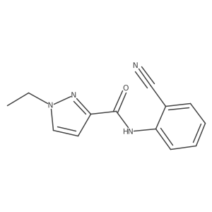 N-(2-cyanophenyl)-1-ethyl-1H-pyrazole-3-carboxamide Structure