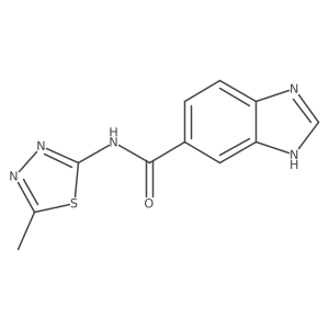 n-(5-Methyl-1,3,4-thiadiazol-2-yl)-1h-benzo[d]imidazole-5-carboxamide Structure