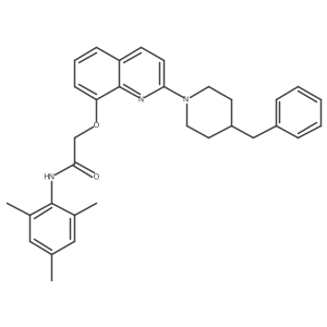 2-{[2-(4-benzylpiperidin-1-yl)quinolin-8-yl]oxy}-N-(2,4,6-trimethylphenyl)acetamide Structure