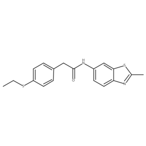 2-(4-(ethylthio)phenyl)-N-(2-methylbenzo[d]thiazol-6-yl)acetamide Structure