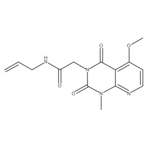N-allyl-2-(5-methoxy-1-methyl-2,4-dioxo-1,2-dihydropyrido[2,3-d]pyrimidin-3(4H)-yl)acetamide结构式