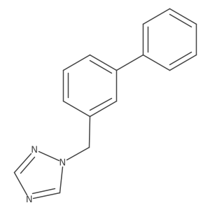 1-(biphenyl-3-ylmethyl)-1H-1,2,4-triazole结构式