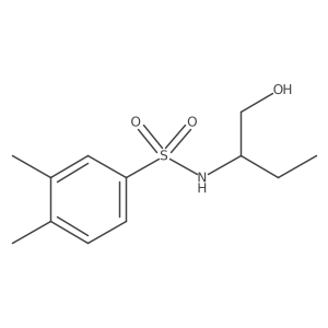 N-[1-(hydroxymethyl)propyl]-3,4-dimethylbenzenesulfonamide结构式