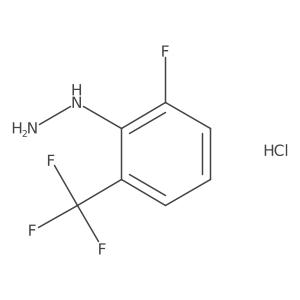 (2-Fluoro-6-(trifluoromethyl)phenyl)hydrazine hydrochloride Structure