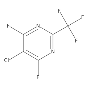 5-Chloro-4,6-difluoro-2-(trifluoromethyl)pyrimidine结构式