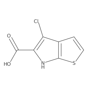 4-chloro-6H-thieno[2,3-b]pyrrole-5-carboxylic acid结构式