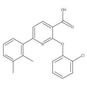2-(2-Chlorophenoxy)-6-(2,3-dimethylphenyl)pyridine-3-carboxylic acid Structure