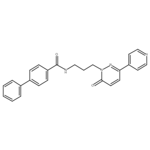 N-(3-(6-oxo-3-(pyridin-4-yl)pyridazin-1(6H)-yl)propyl)-[1,1'-biphenyl]-4-carboxamide结构式
