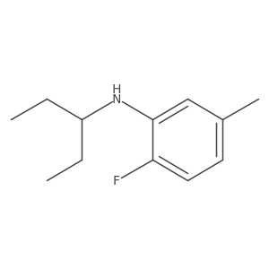 2-fluoro-5-methyl-N-(pentan-3-yl)aniline Structure