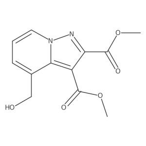 Pyrazolo[1,5-a]pyridine-2,3-dicarboxylic acid, 4-(hydroxymethyl)-, 2,3-dimethyl ester Structure