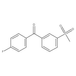 (4-Fluorophenyl)(3-methanesulfonylphenyl)methanone Structure