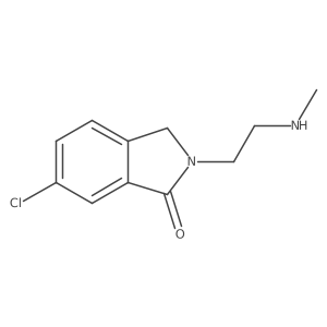 6-Chloro-2,3-dihydro-2-[2-(methylamino)ethyl]-1H-isoindol-1-one结构式