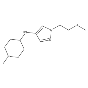 N-(1-(2-methoxyethyl)-1H-pyrazol-4-yl)-1-methylpiperidin-4-amine结构式