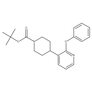 Tert-butyl 4-(2-phenoxypyridin-3-yl)piperidine-1-carboxylate结构式