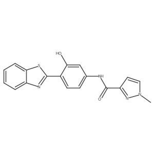 N-(4-(benzo[d]thiazol-2-yl)-3-hydroxyphenyl)-1-methyl-1H-pyrazole-3-carboxamide Structure
