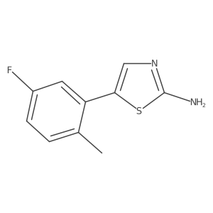 5-(5-Fluoro-2-methylphenyl)thiazol-2-amine结构式