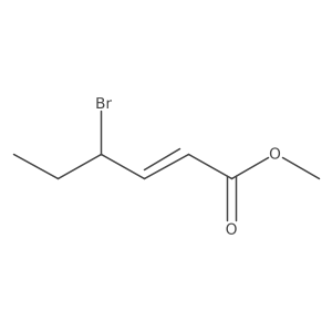 Methyl (e)-4-bromohex-2-enoate结构式