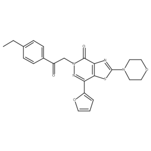 5-(2-(4-ethylphenyl)-2-oxoethyl)-7-(furan-2-yl)-2-morpholinothiazolo[4,5-d]pyridazin-4(5H)-one Structure