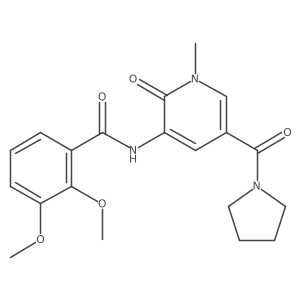2,3-dimethoxy-N-(1-methyl-2-oxo-5-(pyrrolidine-1-carbonyl)-1,2-dihydropyridin-3-yl)benzamide Structure