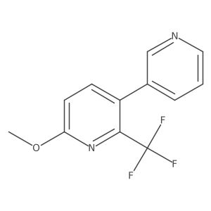6-Methoxy-3-(pyridin-3-yl)-2-(trifluoromethyl)pyridine Structure