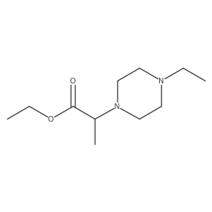 Ethyl 2-(4-ethylpiperazin-1-yl)propionate Structure