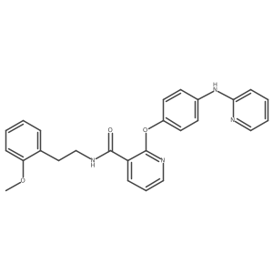 N-[2-(2-Methoxyphenyl)ethyl]-2-[4-(2-pyridinylamino)phenoxy]-3-pyridinecarboxamide结构式