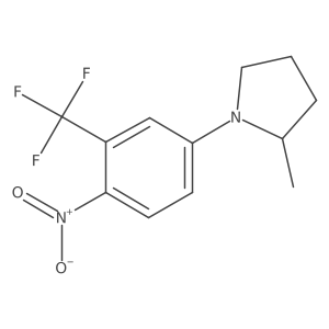 (R)-2-Methyl-1-(4-nitro-3-(trifluoromethyl)phenyl)pyrrolidine Structure