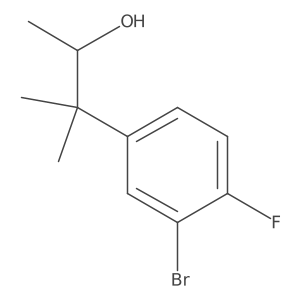 3-(3-Bromo-4-fluorophenyl)-3-methylbutan-2-ol Structure