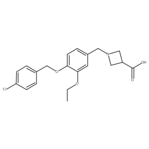 1-[[4-[(4-Chlorophenyl)methoxy]-3-ethoxyphenyl]methyl]azetidine-3-carboxylic acid Structure