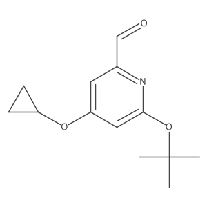6-Tert-butoxy-4-cyclopropoxypicolinaldehyde Structure