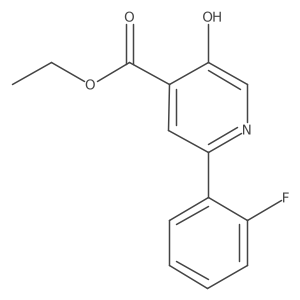 Ethyl 2-(2-fluorophenyl)-5-hydroxy-4-pyridinecarboxylate Structure