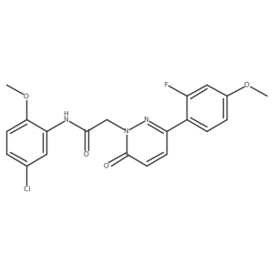 N-(5-chloro-2-methoxyphenyl)-2-[3-(2-fluoro-4-methoxyphenyl)-6-oxopyridazin-1(6H)-yl]acetamide结构式