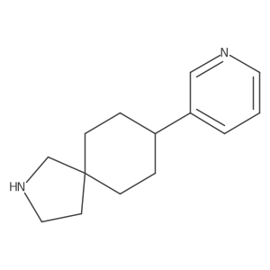 8-(Pyridin-3-yl)-2-azaspiro[4.5]decane结构式